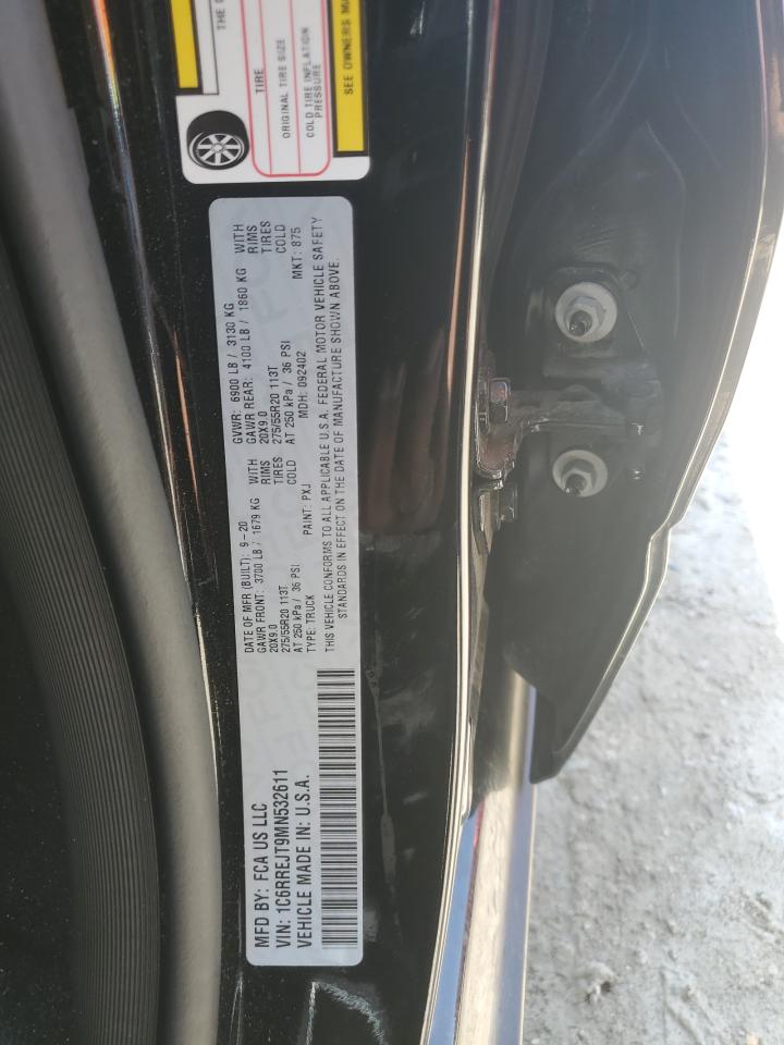 2021 Ram 1500 Laramie VIN: 1C6RREJT9MN532611 Lot: 57328834