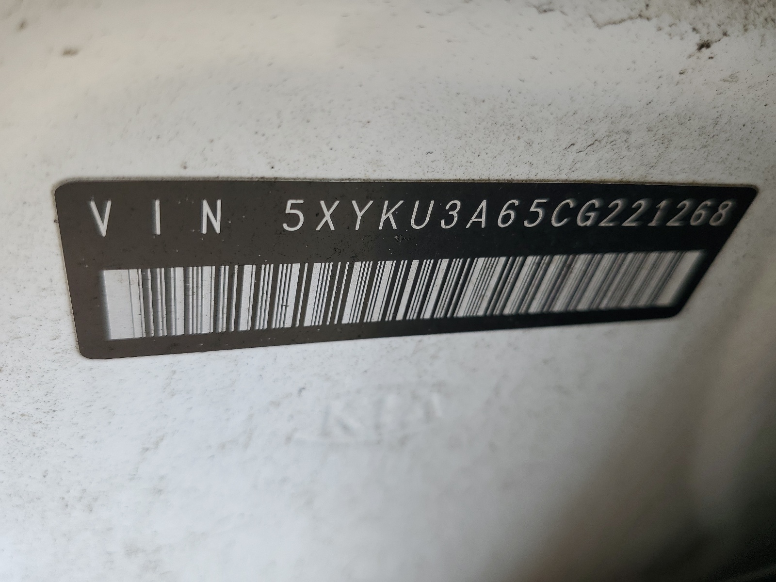 5XYKU3A65CG221268 2012 Kia Sorento Ex