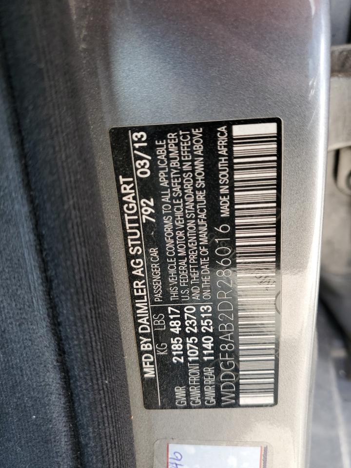 2013 Mercedes-Benz C 300 4Matic VIN: WDDGF8AB2DR286016 Lot: 49929624