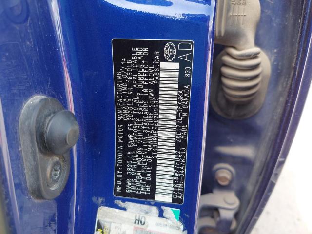 2T1BURHE4EC209885 - 2014 TOYOTA COROLLA - #53610544