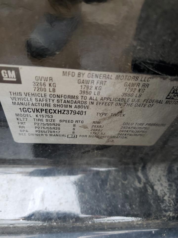 1GCVKPECXHZ379401 2017 Chevrolet Silverado K1500 Custom