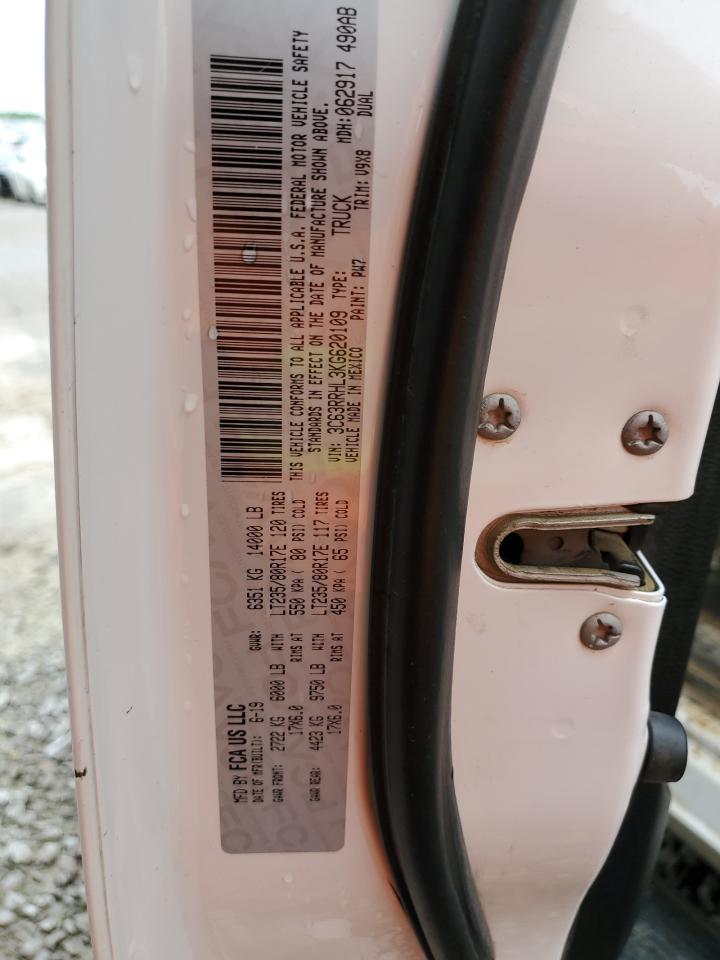 2019 Ram 3500 Big Horn VIN: 3C63RRHL3KG620109 Lot: 54527894