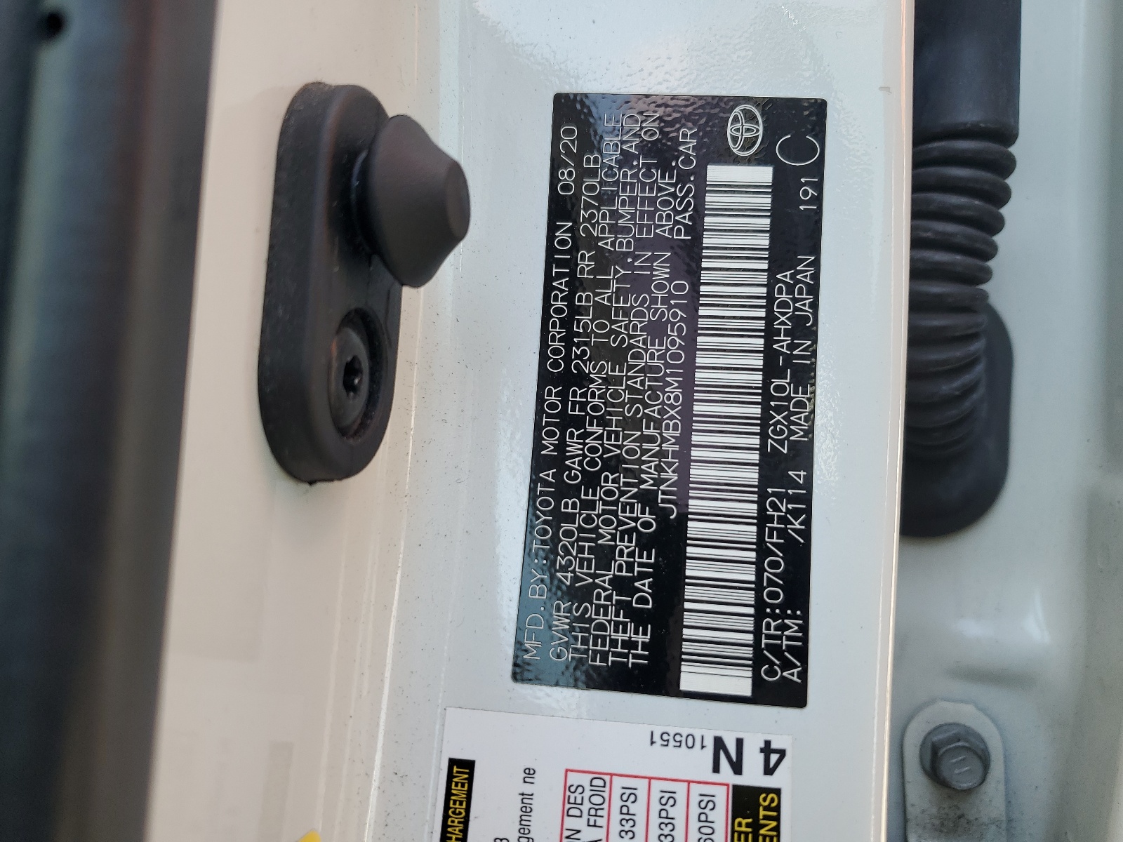 JTNKHMBX8M1095910 2021 Toyota C-Hr Xle