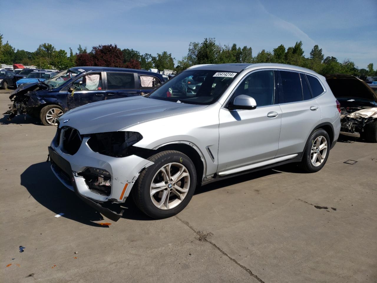 VIN 5UXTY5C05M9E87018 2021 BMW X3 no.1