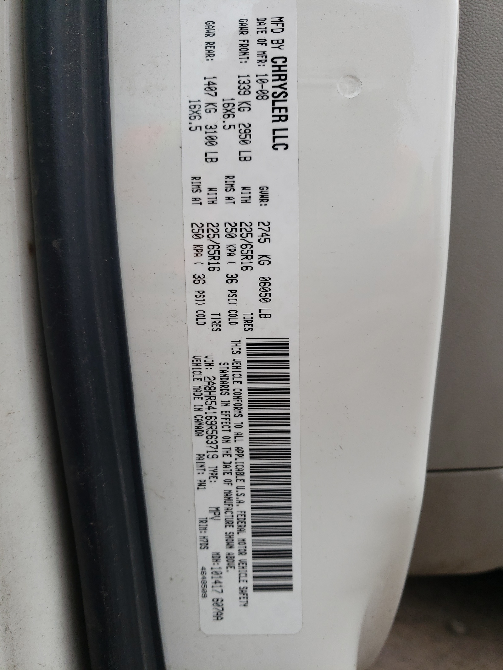 2A8HR54169R563719 2009 Chrysler Town & Country Touring