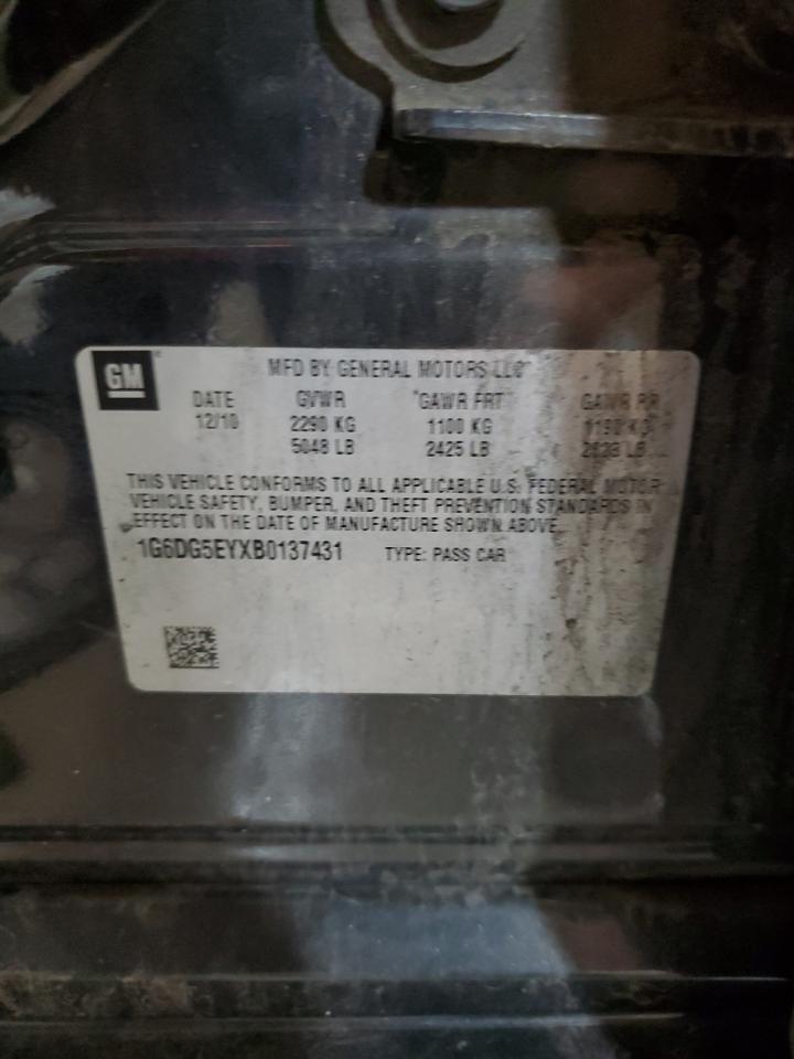 2011 Cadillac Cts Luxury Collection VIN: 1G6DG5EYXB0137431 Lot: 56900904