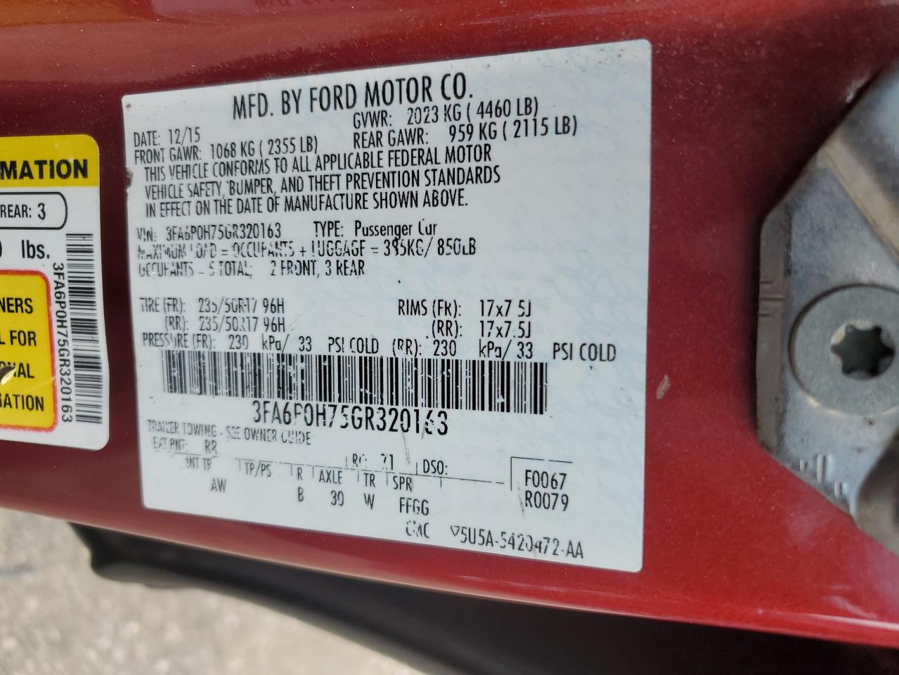 2016 Ford Fusion - Image 12
