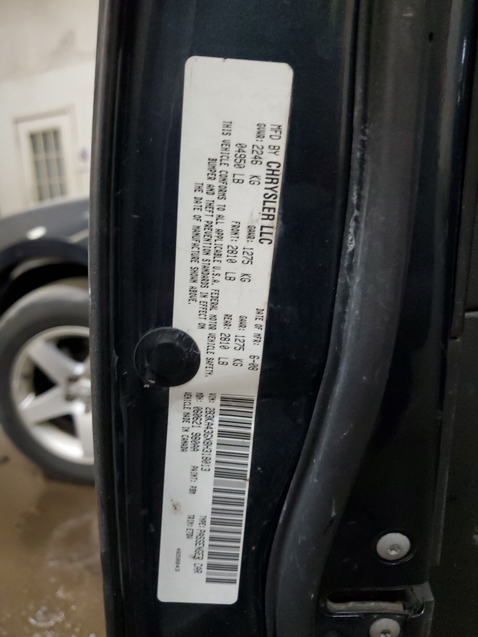 2B3KA43GX8H318013 2008 Dodge Charger