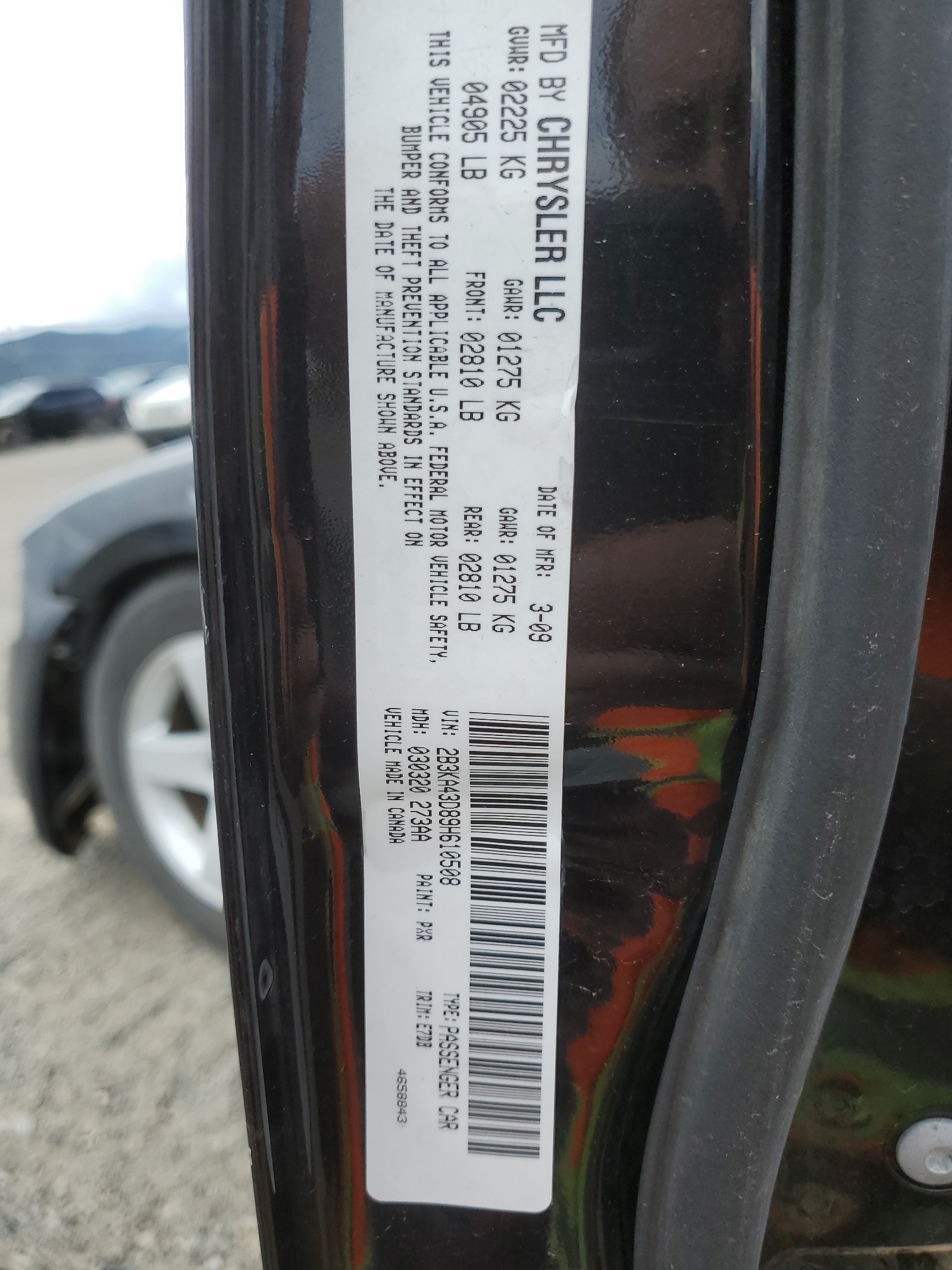 2B3KA43D89H610508 2009 Dodge Charger