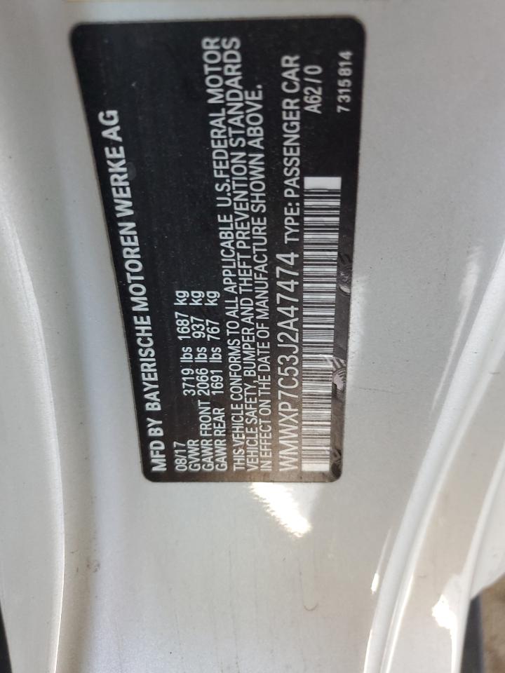 2018 Mini Cooper S VIN: WMWXP7C53J2A47474 Lot: 56884525