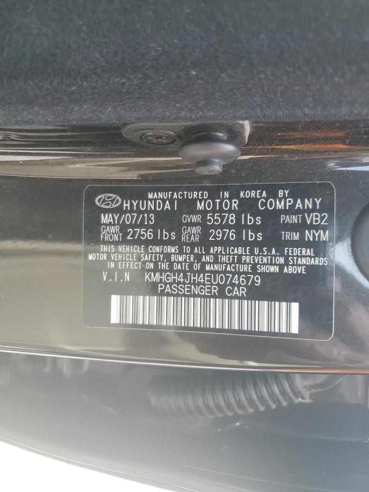2014 Hyundai Equus Signature VIN: KMHGH4JH4EU074679 Lot: 56581505