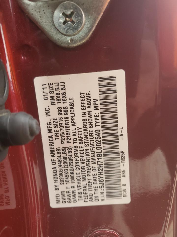 2011 Honda Element Ex VIN: 5J6YH2H71BL002540 Lot: 56776105