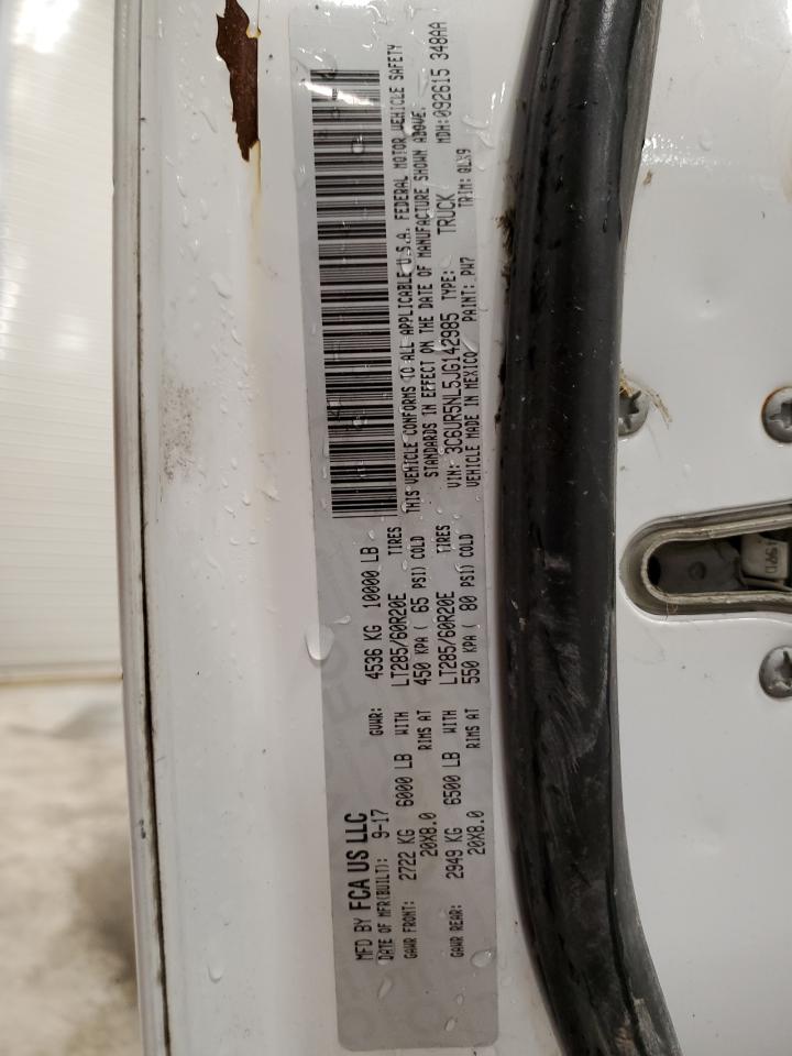 2018 Ram 2500 Laramie VIN: 3C6UR5NL5JG142985 Lot: 57051755