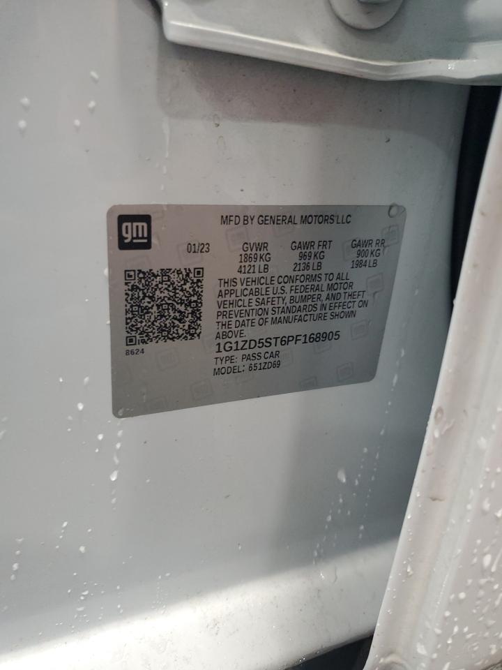 1G1ZD5ST6PF168905 CHEVROLET MALIBU 2023