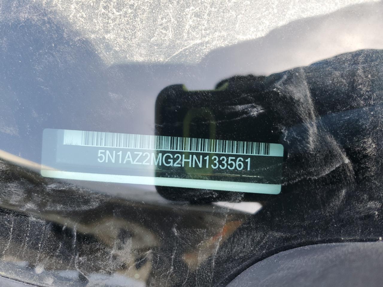 5N1AZ2MG2HN133561 NISSAN MURANO 2017