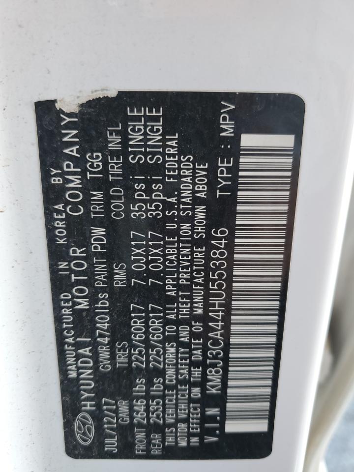 KM8J3CA44HU553846 2017 Hyundai Tucson Limited