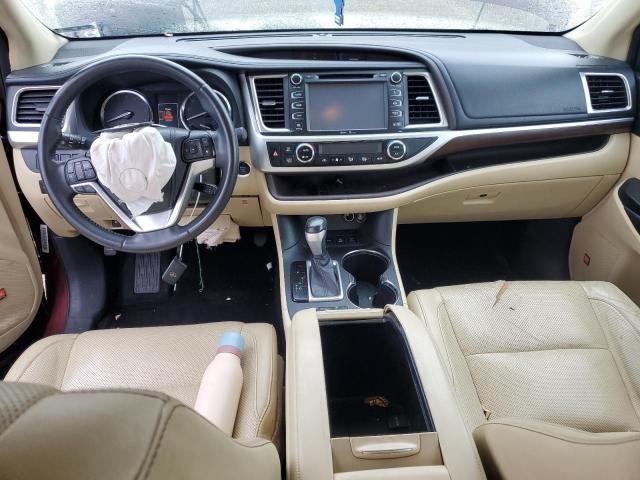 Parquets TOYOTA HIGHLANDER 2014 Czerwony