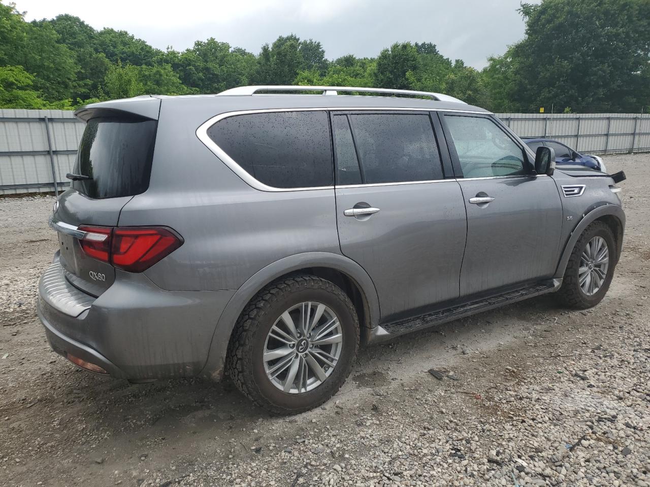 2019 Infiniti Qx80 Luxe grey null gas JN8AZ2NF3K9686296 photo #4