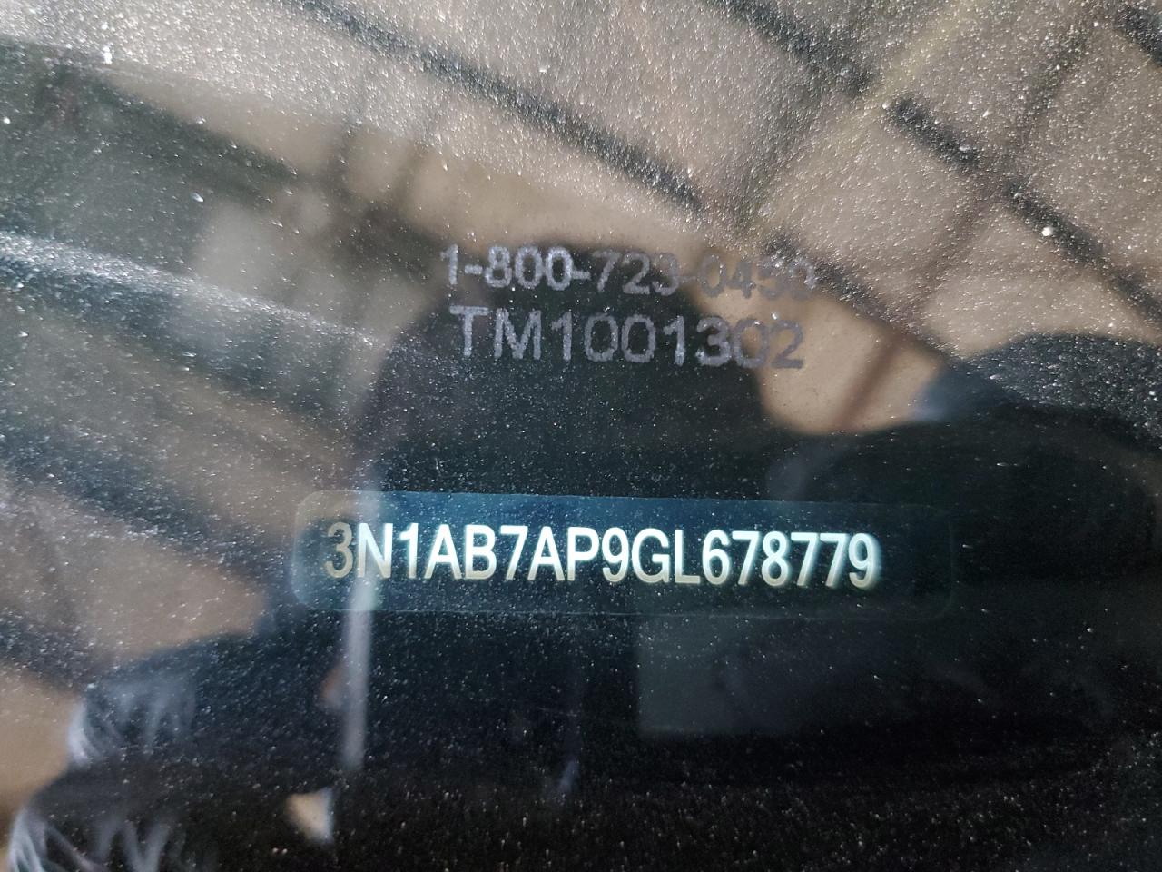 3N1AB7AP9GL678779 NISSAN SENTRA 2016