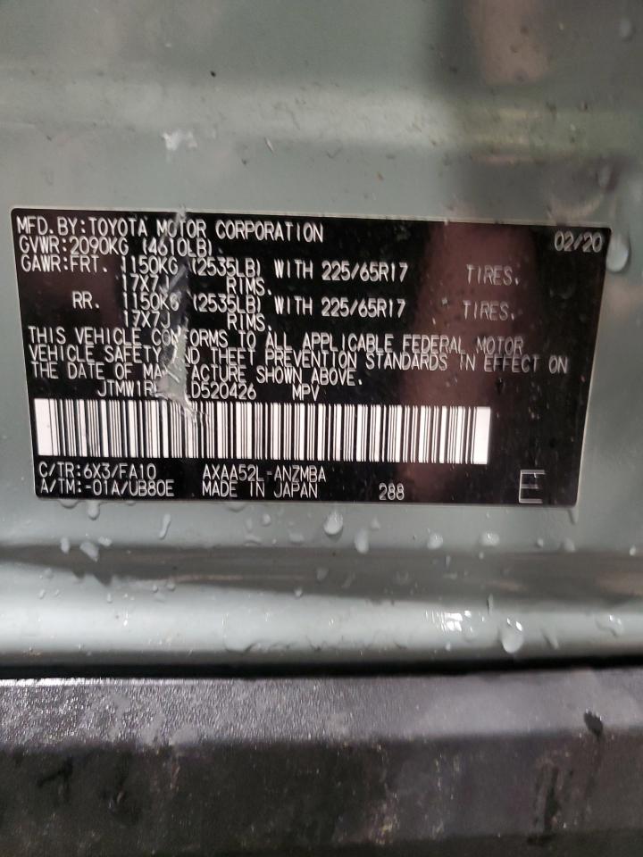 2020 Toyota Rav4 Xle VIN: JTMW1RFV8LD520426 Lot: 56745705