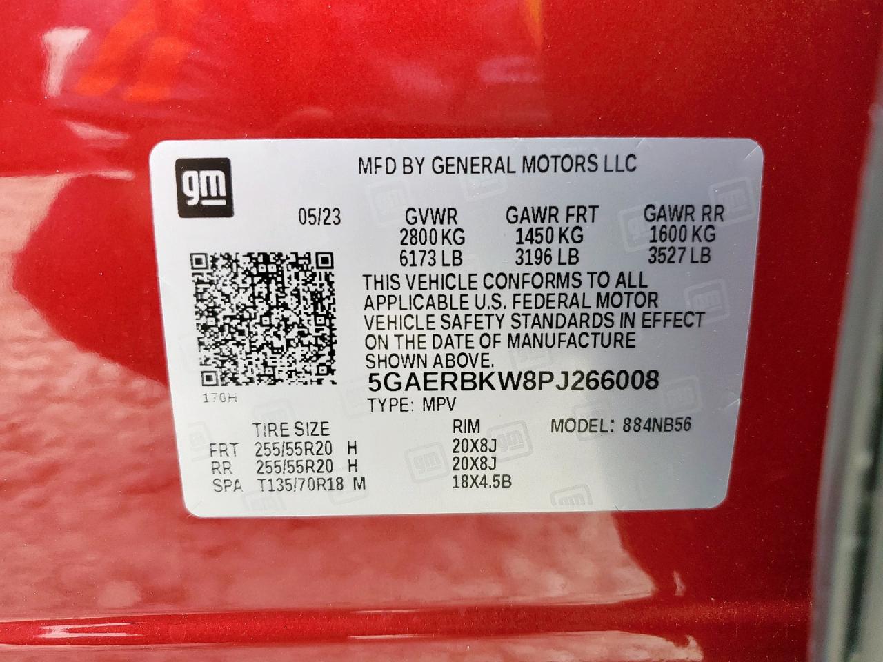 2023 Buick Enclave Essence VIN: 5GAERBKW8PJ266008 Lot: 57164225