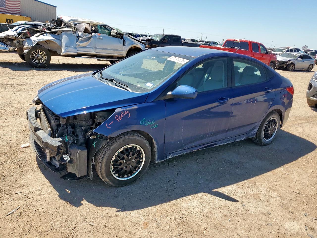 2017 Hyundai Accent Se zu verkaufen in Amarillo, TX - Front End