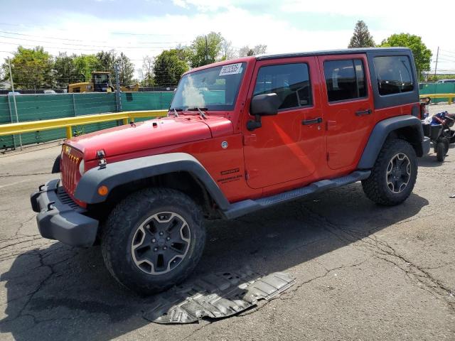 Parquets JEEP WRANGLER 2014 Czerwony