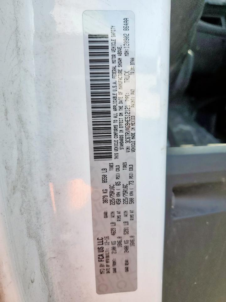 2017 Ram Promaster 1500 1500 Standard VIN: 3C6TRVAG9HE512121 Lot: 57115275