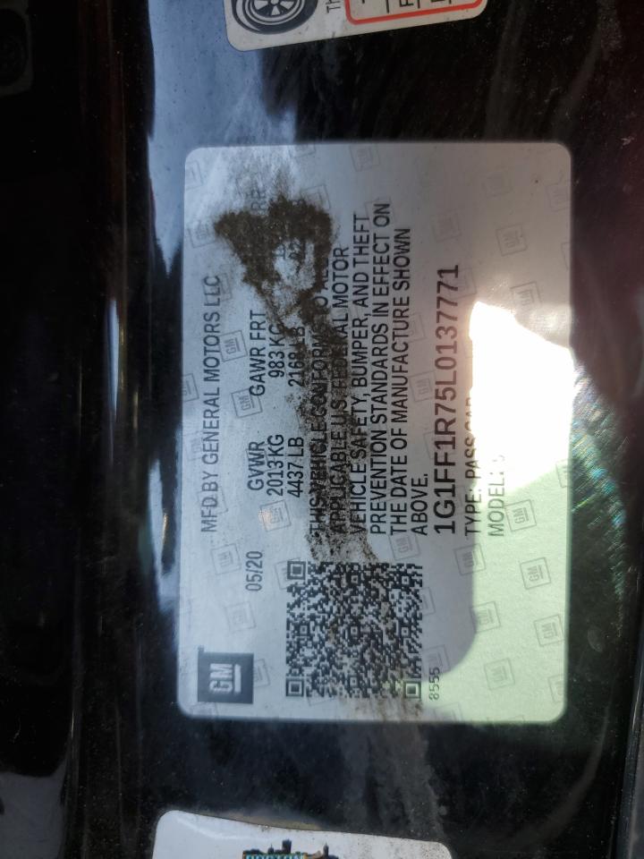 2020 Chevrolet Camaro Lz VIN: 1G1FF1R75L0137771 Lot: 56641555