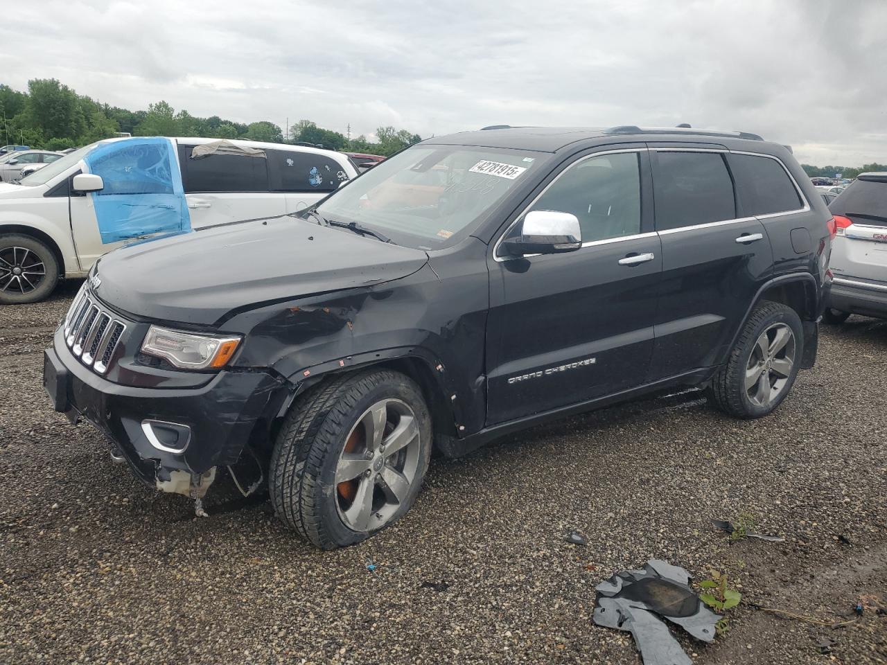 2014 Jeep Grand Cherokee Overland იყიდება Kansas City-ში, KS - Front End