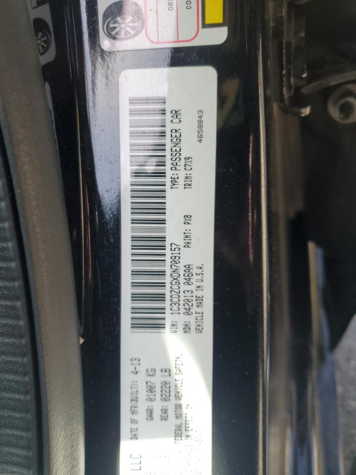 2013 Dodge Avenger Sxt VIN: 1C3CDZCGXDN709157 Lot: 56913975