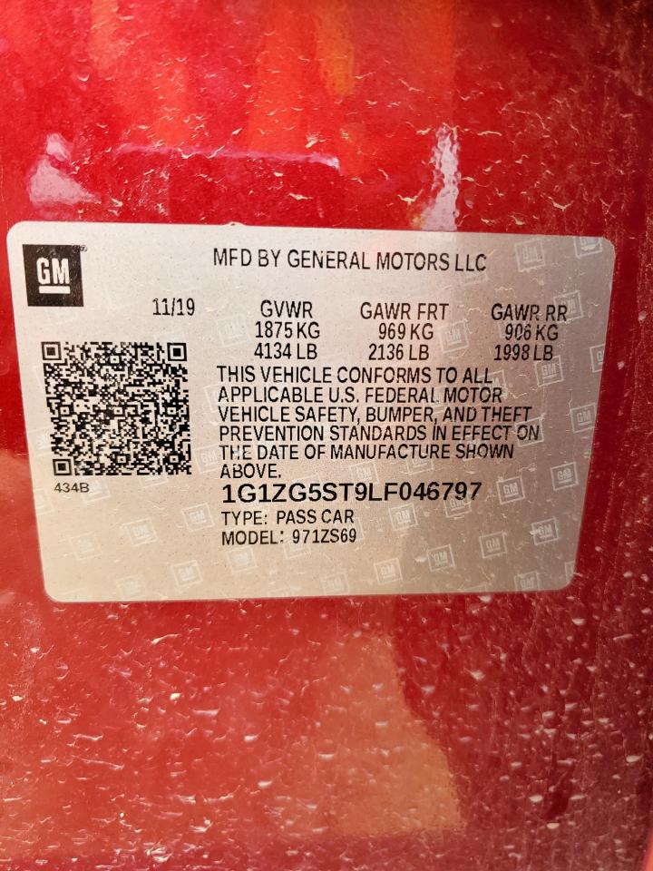 1G1ZG5ST9LF046797 CHEVROLET MALIBU 2020