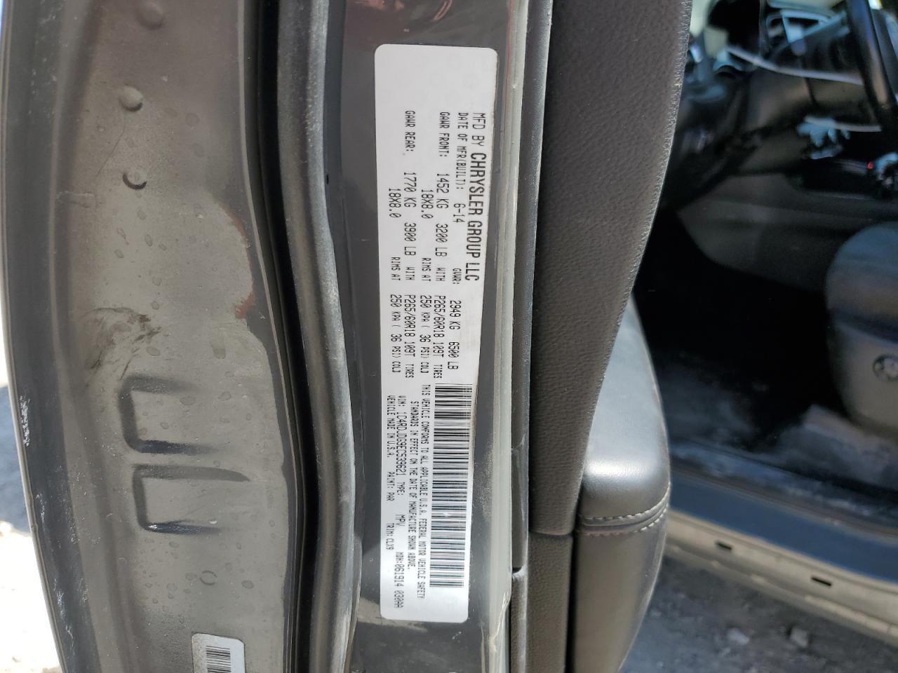 2021 Dodge Durango Sxt VIN: 1C4RDJAG1MC523383 Lot: 55673275