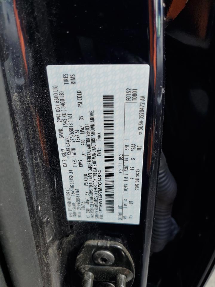 1FTEW1EP7MFC14874 FORD F-150 2021