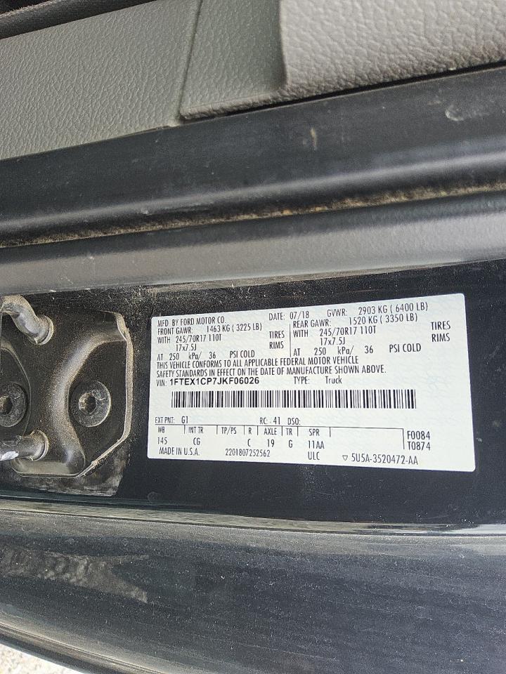 1FTEX1CP7JKF06026 FORD F-150 2018