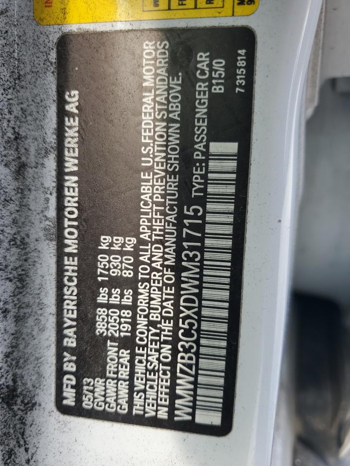 2013 Mini Cooper Countryman VIN: WMWZB3C5XDWM31715 Lot: 57028565
