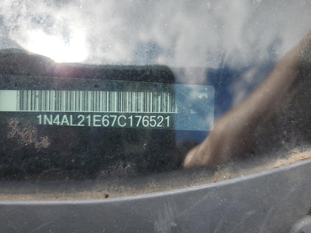 2007 Nissan Altima 2.5 VIN: 1N4AL21E67C176521 Lot: 58250085