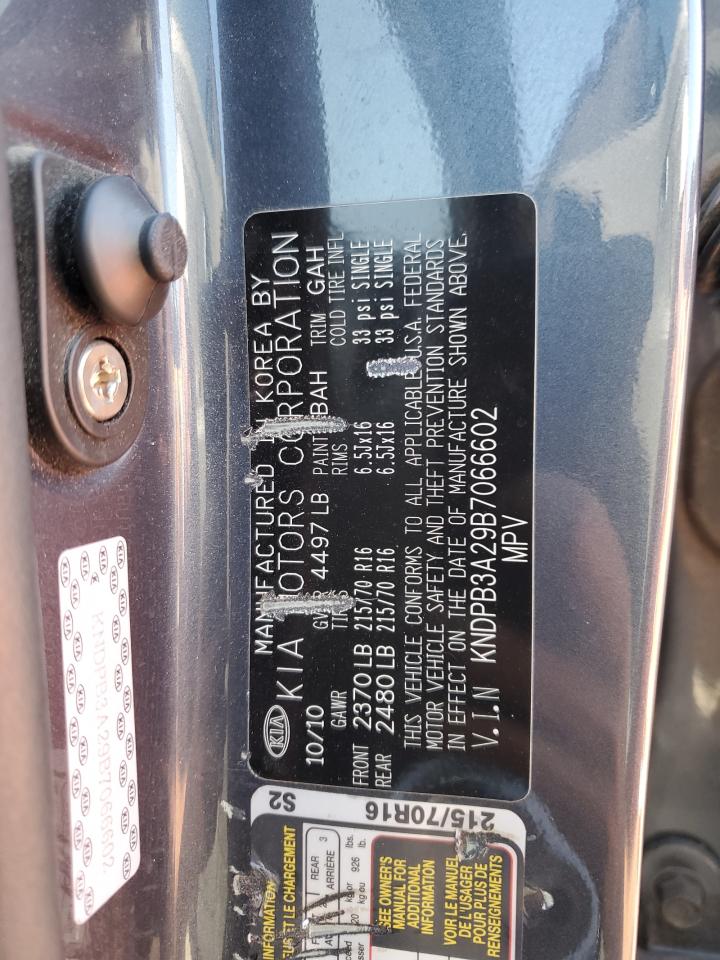 2011 Kia Sportage Lx VIN: KNDPB3A29B7066602 Lot: 56747075