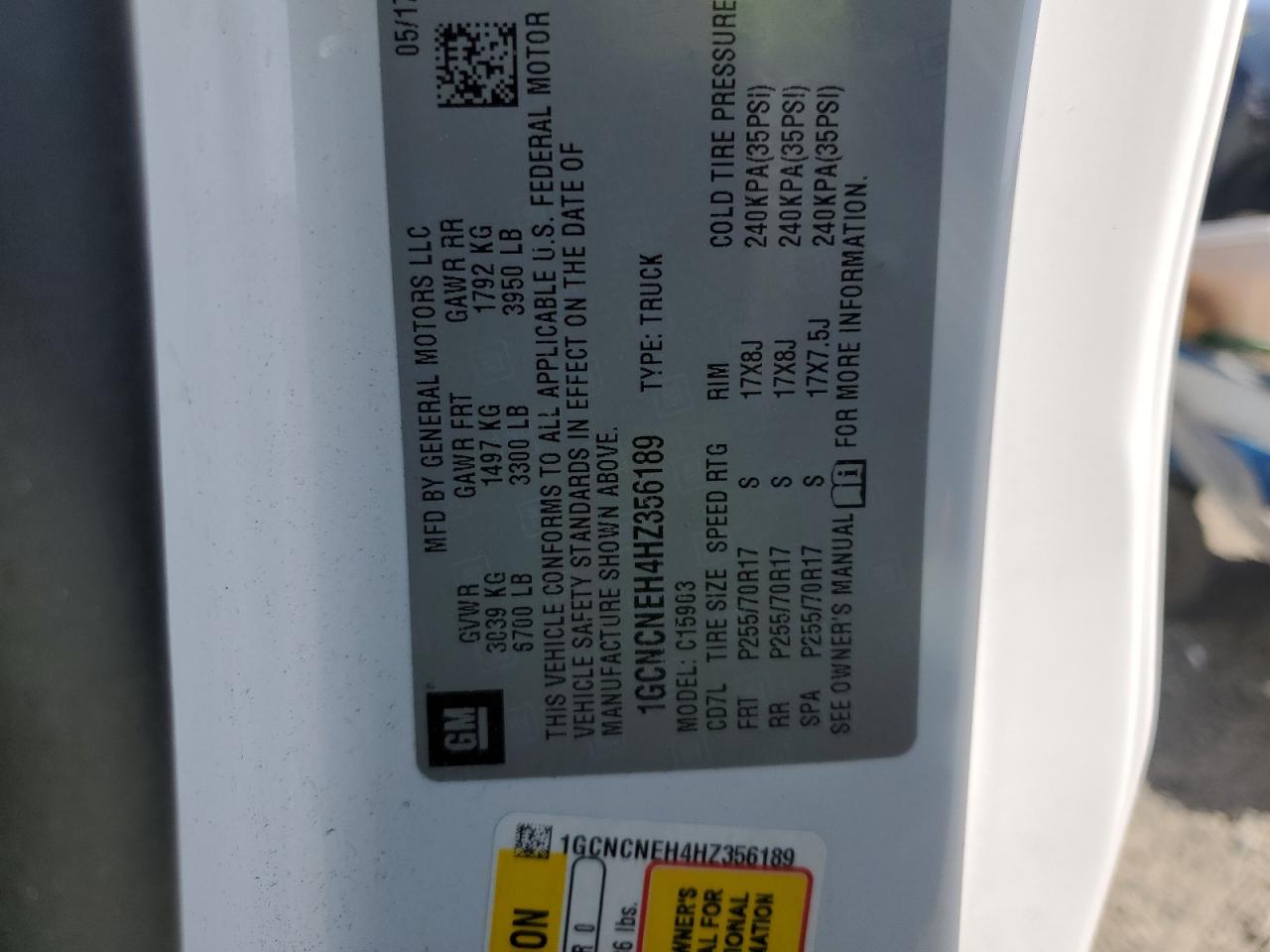 1GCNCNEH4HZ356189 CHEVROLET ALL Models 2017