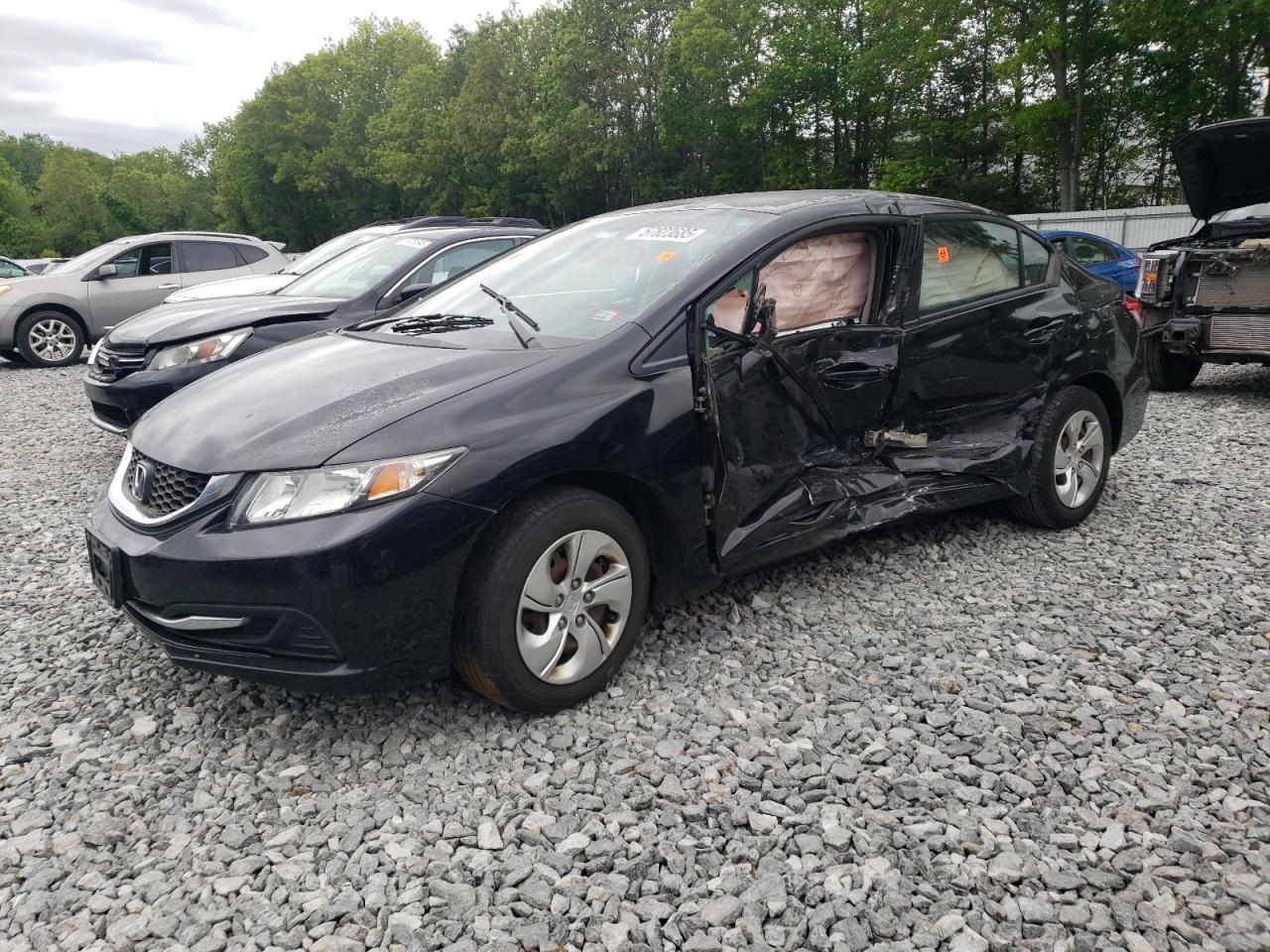 2013 Honda Civic Lx de vânzare în North Billerica, MA - Side