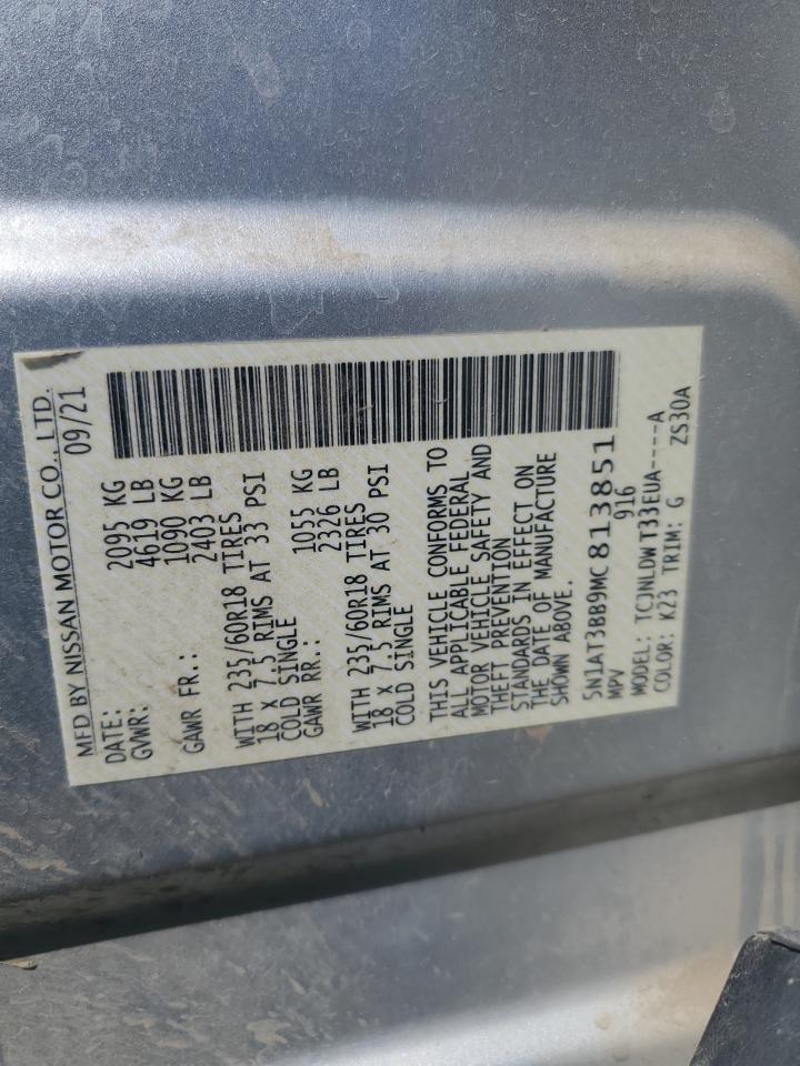 5N1AT3BB9MC813851 NISSAN ROGUE 2021