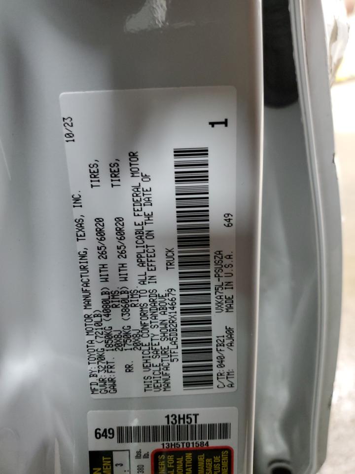 5TFLA5DB2RX146679 TOYOTA TUNDRA 2024