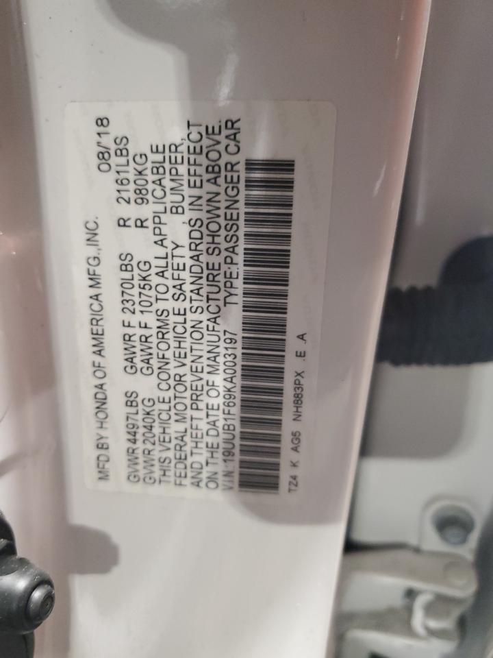 2019 Acura Tlx Technology VIN: 19UUB1F69KA003197 Lot: 57294885