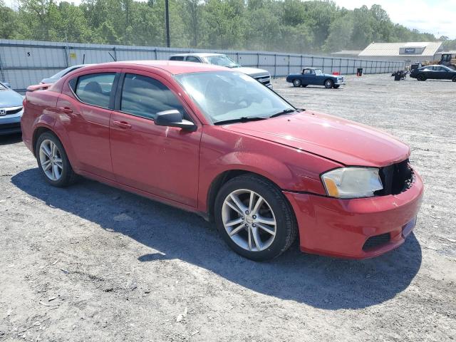 Sedans DODGE AVENGER 2012 Red