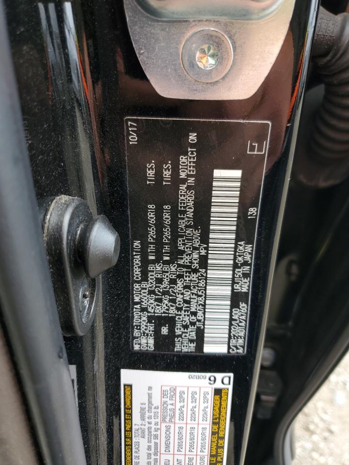 2018 Lexus Gx 460 VIN: JTJBM7FX8J5186124 Lot: 56697205