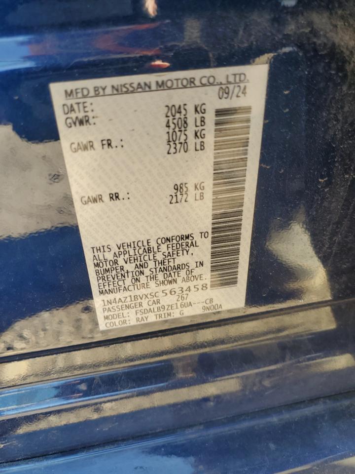 1N4AZ1BVXSC563458 NISSAN LEAF 2025