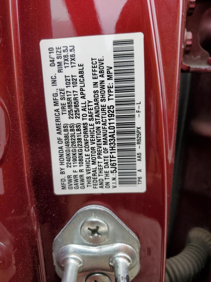 2010 Honda Accord Crosstour Ex VIN: 5J6TF1H33AL011 Lot: 56259805