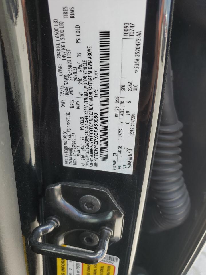 1FTEW1EPXGFA59080 FORD F-150 2016