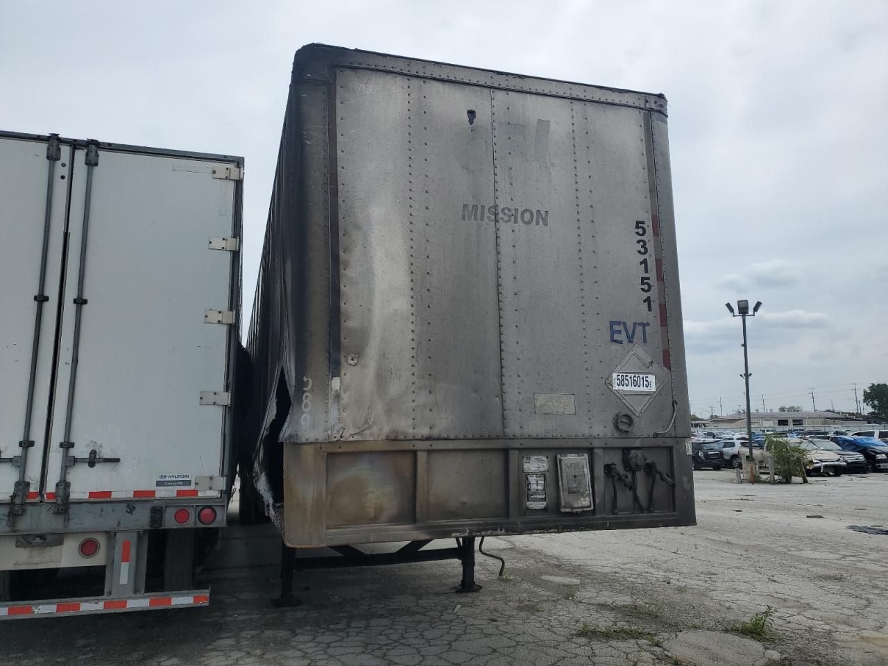 2000 Monon Mp3-32-A2-53W Dry Van Trailer en Venta en Dyer, IN - Burn