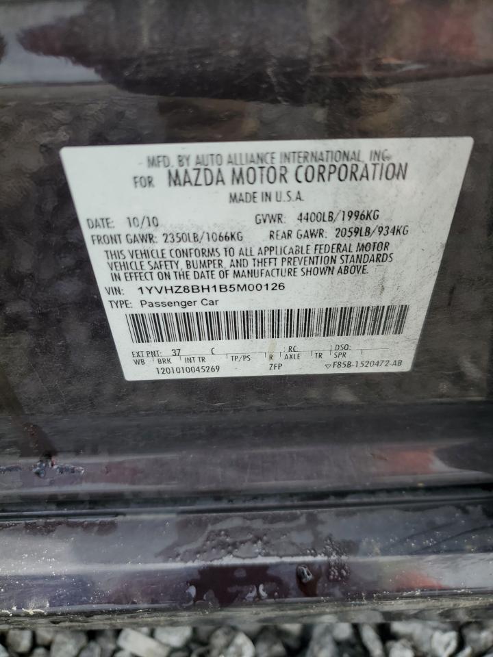 2011 Mazda 6 I VIN: 1YVHZ8BH1B5M00126 Lot: 56919565